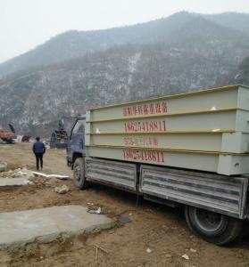 南陽(yáng)西峽淇河砂石料廠3X18米150噸地磅案例